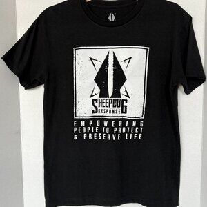Sheepdog Response T-Shirt Mens Small Black Empowering People Protect Preserve